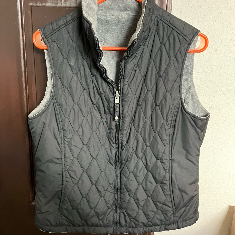 Gray Quilted Vest